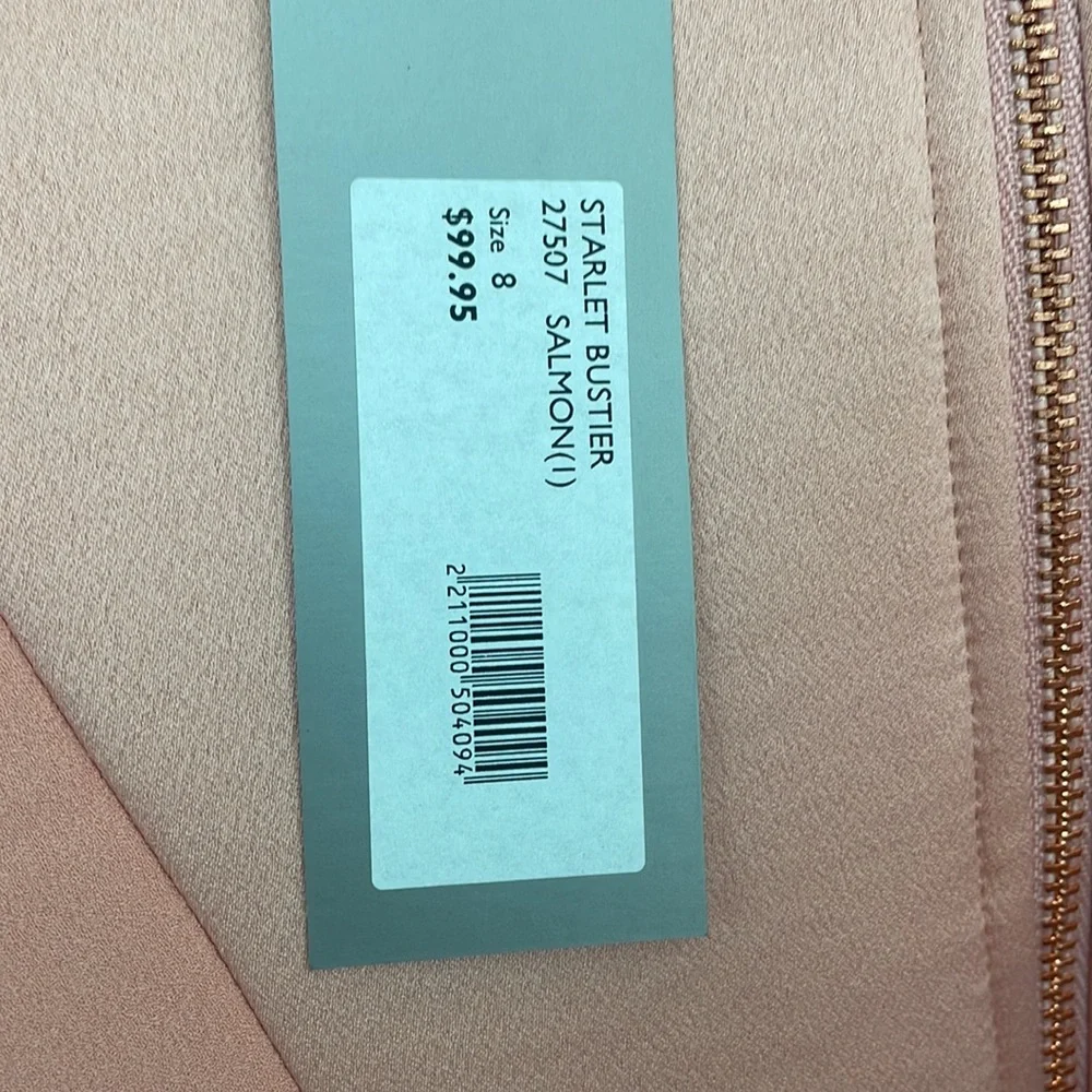 Starlet Bustier In Salmon - Picture 6 of 6